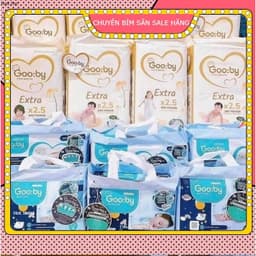 Bỉm ngày ,đêm Gooby Extra Quần/Dán siêu mỏng mềm, thấm hút tốt size dán NB/S/M quần M/L/XL/XXL/XXXL 8