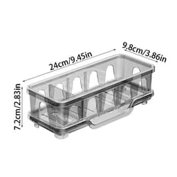 Kệ Để bồn rửa chén nhà bếp, Giá Đỡ bồn bát nhựa PET có khay thoát nước, Kệ để đồ rửa chén Tiện Dụng 7