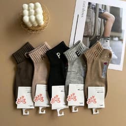 Sét 10 đôi tất cổ ngắn cho nữ nhiều mẫu mới 2025 siêu đẹp thời trang chất liệu giày giặn 7