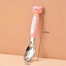 Thìa Ăn Trẻ Em , Muống Ăn Hoạt Hình inox 316 An Toàn Cho Bé , Thìa Ăn Trái Cây 4