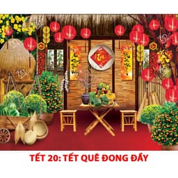 Phông Nền Trang Trí Tết Bính Ngọ 2026, Tranh In Bạt Tết 2026 Mừng Xuân Bính Ngọ Decor Trang Trí Tết In Theo Yêu Cầu 5