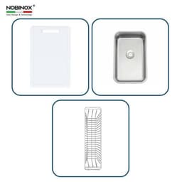 CHẬU RỬA BÁT 1 HỐ NOBINOX ROSA NN974DT 3