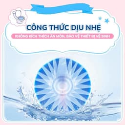 Gochy Hộp 10 Viên Sạch Bồn Cầu Clean All 50g - Tẩy Mảng Bám Khử Mùi & Diệt Khuẩn 368 Lần Xả - Hương Đào 2