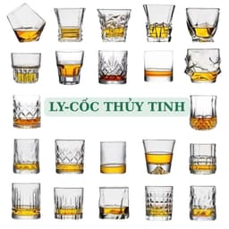 Bộ 6 Ly thủy tinh uống nước cỡ lớn 250ml và 360ml và 450ml ly uống trà, ly uống sinh tố, cốc thủy tinh lớn 2
