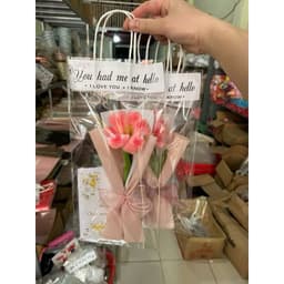 COMBO SỈ 50 TÚI - TÚI KÍNH ĐỰNG HOA CÓ QUAI, TRONG SUỐT CAO CẤP NHIỀU SIZE 7