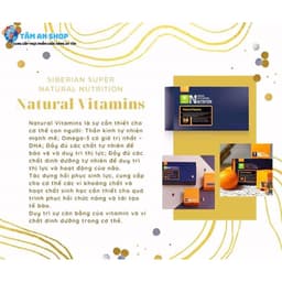 Thực phẩm bổ sung Super Nutrition Siberian, bổ sung vitamin tổng hợp cho cơ thể Hộp 30 túi 8
