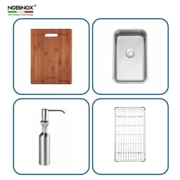 CHẬU RỬA BÁT NOBINOX LIKEN NL725D, Bảo hành 10 năm, NOBINOX LIKEN NL725D 80x50x22cm 5