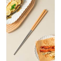 ĐŨA XÀO RAU DÀI BẰNG INOX CÁN GỖ 4