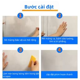 45cm*2m Miếng Phim Dán Cửa Kính Cửa Sổ Chống，60cm*2m Dán Mờ Kính，Giấy Dán Cửa Kính 6