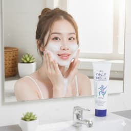 Sữa rửa mặt Kumano Reihaku Hatomugi trắng da 170g 4