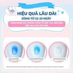 Gochy Hộp 10 Viên Sạch Bồn Cầu Clean All 50g - Tẩy Mảng Bám Khử Mùi & Diệt Khuẩn 368 Lần Xả - Hương Đào 9
