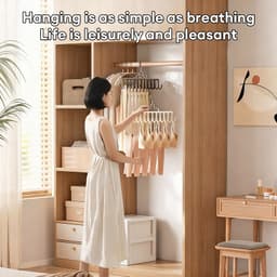 Aanadel📢Giá để đồ tủ quần áo Giá treo đồ lót Áo vest Móc chống trượt 9