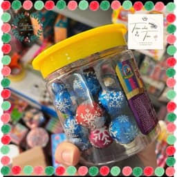 Kẹo chocolate bông tuyết giáng sinh lọ 30v 1