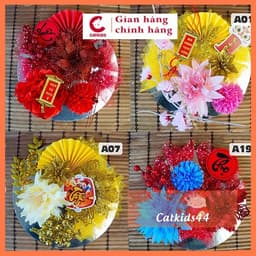 ( FREE SHIP) Set trang trí tháp bánh tháp nước Tết nhiều mẫu tiện lợi, trang trí tháp oản, tháp tài lộc Tết #35k 1