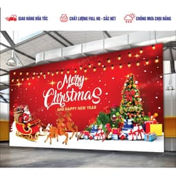 Phông Nền NOEL Decor Noel Giáng Sinh In Bạt InTheo Yêu Cầu_ Mẫu sẵn_Mẫu Thiết Kế_In Lấy Ngay 5