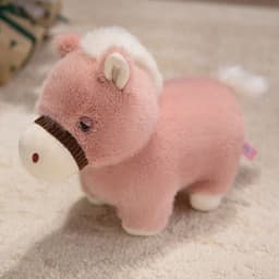 Gấu Bông Ngựa may mắn 2026-mềm mại, Thiết kế mô phỏng phong cách Kawaii đáng yêu 3