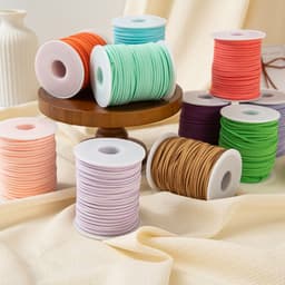 Cuộn dây nhung da lộn trang trí hoa buộc hộp quà, làm nơ, làm đồ handmade 5