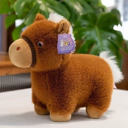 Gấu Bông Ngựa may mắn 2026-mềm mại, Thiết kế mô phỏng phong cách Kawaii đáng yêu 5