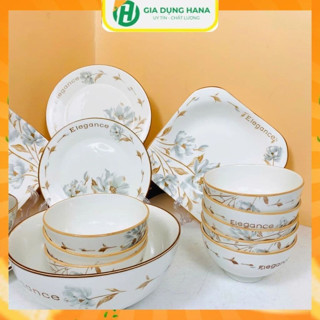 Bán Lẻ Món Sản Phẩm Bát đĩa họa tiết Hoa Mộc Hương ,Chất Liệu Gốm Sứ Bát Tràng , Tô Chén Đĩa Sứ Ăn Cơm Gia Đình