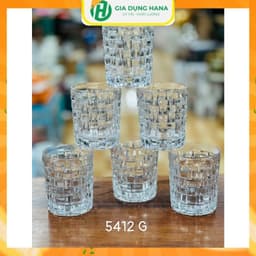 Cốc thủy tinh/ cốc uống nước, cafe phong cách Bắc Âu dung tích lớn, thủy tinh trong veo nhiều mẫu decor 5412G 5509 1