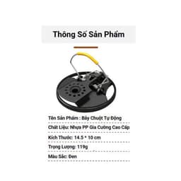 AMIZIN Bẫy Chuột Siêu Nhạy Lò Xo Mạnh, Bẫy Chuột Thép Không Gỉ, Dụng Cụ Diệt Chuột Hiệu Quả Tại Nhà AMIZIN 4