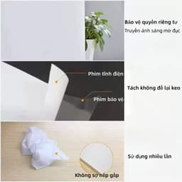 45cm*2m Miếng Phim Dán Cửa Kính Cửa Sổ Chống，60cm*2m Dán Mờ Kính，Giấy Dán Cửa Kính 4