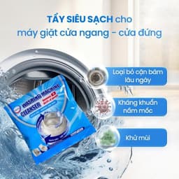 COMBO Mua 4 Tặng 2 - Bột Vệ Sinh Lồng Máy Giặt Gochy 150g/gói - Tẩy lồng giặt, Làm sạch máy giặt, khử khuẩn hiệu quả 2