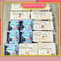 Bỉm ngày ,đêm Gooby Extra Quần/Dán siêu mỏng mềm, thấm hút tốt size dán NB/S/M quần M/L/XL/XXL/XXXL 3