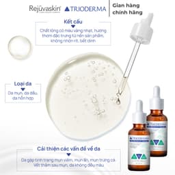 Serum Trioderma Hỗ Trợ Giảm Mụn & Giúp Sáng Da & Mờ Thâm Dành Cho Mọi Loại Da 30ml 3