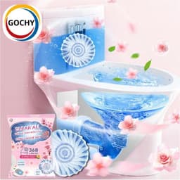 Gochy Hộp 10 Viên Sạch Bồn Cầu Clean All 50g - Tẩy Mảng Bám Khử Mùi & Diệt Khuẩn 368 Lần Xả - Hương Đào 4