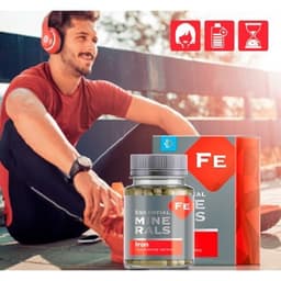Sắt hữu cơ Essential Minerals Iron hỗ trợ chuyển hóa năng lượng, giúp giảm mệt mỏi, hộp 60 viên 5