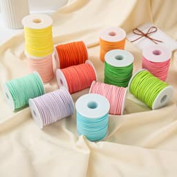 Cuộn dây nhung da lộn trang trí hoa buộc hộp quà, làm nơ, làm đồ handmade 9
