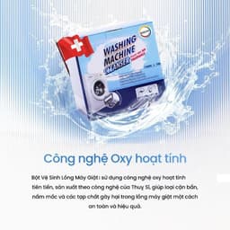 Combo 3 túi bột tẩy lồng giặt Gochy 150gr - tẩy lồng, vệ sinh máy giặt hiệu quả tặng kèm 3 viên sạch bồn cầu clean all 4