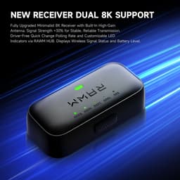 (GEAR VIỆT) Chuột không dây Gaming RAWM Leviathan V4 Wireless Esports Mouse 2.4G/Wired Connection 55g PAW3950 45K 150H 3