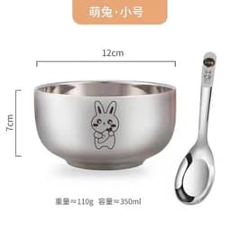 BỘ BÁT KÈM THÌA DỄ THƯƠNG CHO BÉ ĂN NGON 3