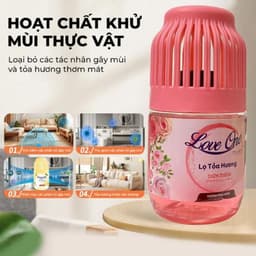 Combo 2 Lọ Tỏa Hương Loveone Công Thức Mới, Thơm 360 độ, Dầu Thơm Phòng, Dầu Thơm, Nước Hoa Thơm Phòng Nước Thơm 2