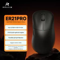 (Gear Việt) Chuột không dây Gaming Công thái học ERGO RAWM ER21 PRO 8KHz Lightweight Wireless Mouse PAW3950 30000DP 7
