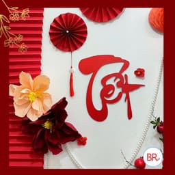( FREE SHIP) Set Nguyên Liệu Trang Trí Tết Nguyên Đán 2026 -  Set decor tết nhà cửa, quán cà phê, lớp học, 3