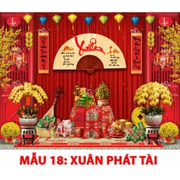 Phông Nền Trang Trí Tết Bính Ngọ 2026, Tranh In Bạt Tết 2026 Mừng Xuân Bính Ngọ Decor Trang Trí Tết In Theo Yêu Cầu 3