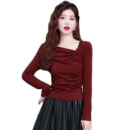 Áo Thun Nữ Dài Tay Bigsize ESHOP Thun Gân Ôm Body Dễ Thương Kiểu Đẹp Xinh Mùa Thu Đông MS531 3