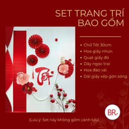 ( FREE SHIP) Set Nguyên Liệu Trang Trí Tết Nguyên Đán 2026 -  Set decor tết nhà cửa, quán cà phê, lớp học, 2