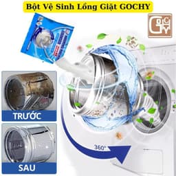 COMBO Mua 4 Tặng 2 - Bột Vệ Sinh Lồng Máy Giặt Gochy 150g/gói - Tẩy lồng giặt, Làm sạch máy giặt, khử khuẩn hiệu quả 9