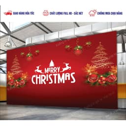 Phông Nền NOEL Decor Noel Giáng Sinh In Bạt InTheo Yêu Cầu_ Mẫu sẵn_Mẫu Thiết Kế_In Lấy Ngay 8