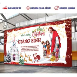 Phông Nền NOEL Decor Noel Giáng Sinh In Bạt InTheo Yêu Cầu_ Mẫu sẵn_Mẫu Thiết Kế_In Lấy Ngay 6