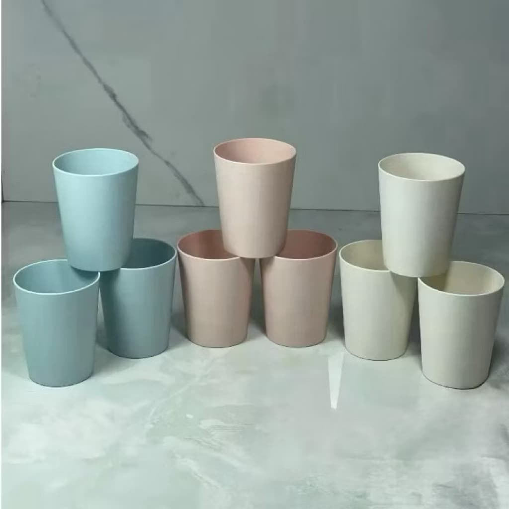 (GiaDungMin) Combo 5 Cốc phíp tròn nhựa Việt Nhật 330ml (ms: 6239) Cốc uống nước nhựa chịu nhiệt cho nhà hàng, quán ăn