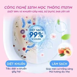Combo 12 Viên sạch bồn cầu CleanAll chai thả bồn cầu sạch khuẩn tẩy sạch mảng bám khử mùi diệt vi khuẩn toilet 4