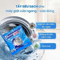 [MUA 7 TẶNG 5] Bột tẩy lồng máy giặt GOCHY 1 gói bột 150gr  - Vệ sinh lồng giặt loại bỏ cặn bẩn, khử khuẩn khử mùi 4
