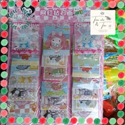 20 bộ tranh Đính đá sanrio ( tiệm nhà tôm) 1