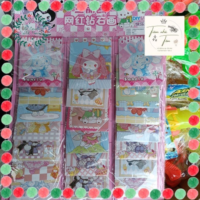 20 bộ tranh Đính đá sanrio ( tiệm nhà tôm)
