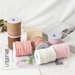 Cuộn dây nhung da lộn trang trí hoa buộc hộp quà, làm nơ, làm đồ handmade 7